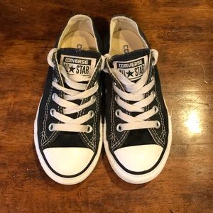 Converse All-Star black chucks.